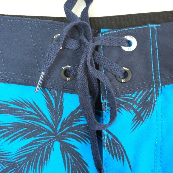 Hurley Weekender 20" Board Shorts Mens 38 Blue Palm Beach Surf Swim - Picture 5 of 10
